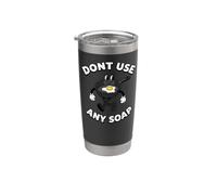 Cast Iron Skillet Funny Dont Use Any Soap Retro Pan Gobelet isotherme en acier inoxydable double paroi