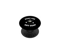 Cast Iron Skillet Funny Dont Use Any Soap Retro Pan PopSockets PopGrip Adhésif
