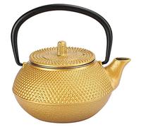 Cast Iron Teapot with Plum Flower Design, Uncoated 0.3L Iron Kettle for Tea Ceremony and Home Decoration, Includes Filter and Cover for Gift or Tea House Use