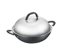 Cast Iron Wok Double Ear Design No Coating No Rust 36 Cm