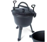 Cast Line Marmite en Fonte 4 l avec Couvercle et Pieds