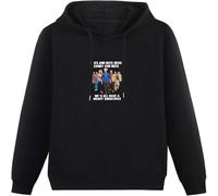 Cast We'd All Have A Merry Christmas Erwachsene Rot Hoody Unisex Ptinted Hoodies Long Sleeve Men's Hooded with Pocket Black S