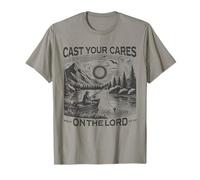 Cast Your Cares On The Lord Man Christian Fisherman T-Shirt