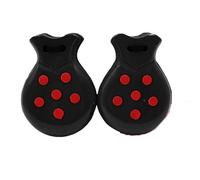 Castagnette en bois avec éléments espagnols pour fêtes Sévillane, foires, danse de flamenco (noir lunaire rouge)