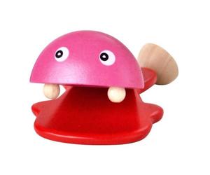 Castagnette en bois Poisson Colorées Plantoys - Jouet en bois