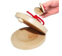 Castagnettes à percussion en bois - Construction traditionnelle, mécanique compacte - Matériau naturel durable - Castagnettes espagnoles pour le plaisir de jeu rythmique dans l'éducation musicale