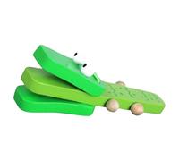 Castagnettes en Bois - Castagnettes à Main 1 Pièce, Protection Accessoires en Résine Massive | pour Dessin Animé Bois Crocodile Musique Éducatif Clap Board Clap Board Instruments de Musique Salle de