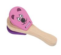 Castagnettes en Bois, Mini castagnette, Jouet à Motif Animal, Instrument de Musique à Percussion, claquement à la Main pour , Apprentissage du Rythme précoce, Cadeau Musical Amusant