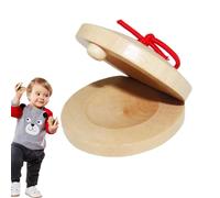 Castagnettes en bois pour - Instrument de percussion manuel, badajo de flamenco espagnol, jouet de rythme éducatif | Castagnettes en bois pour entraînement musical