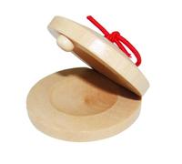 Castagnettes espagnoles - Outil pédagogique pour instruments à percussion en bois - Jouet éducatif pour tout-petits - Planche de danse ronde - Entraînement du rythme - Salle de classe - Équipement