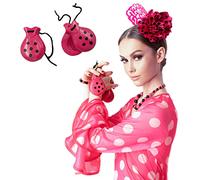 Castaguela en bois dans la conception d'éléments espagnols pour les fêtes Sévillana Foires Danse de Flamenco (Fucsia)