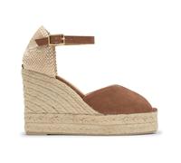 Castañer - Bianca Peep-Toe Wedge - Femme - Chaussures - Brun - Taille: 38 EU