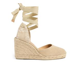 Castañer - Carina/8/002 9 cm Wedges - Femme - Chaussures - Beige - Taille: 38 EU