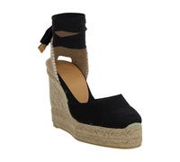 Castañer - Carina Espadrille Wedge - Femme - Chaussures - Noir - Taille: 40 EU