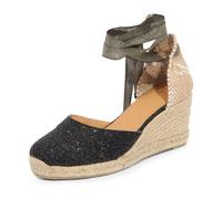 Castañer - Carina Espadrille Wedges - Femme - Chaussures - Noir - Taille: 40 EU