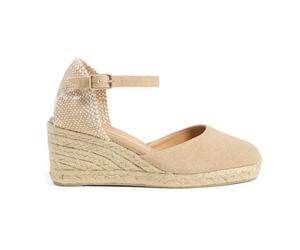 Castañer - Carol/6/002 7 cm Compensées - Femme - Chaussures - Beige - Taille: 41 EU