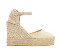 Castañer - Carol Wedge Espadrille - Femme - Chaussures - Beige - Taille: 37 EU