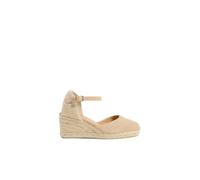 Castañer - Carol Wedge Espadrille - Femme - Chaussures - Beige - Taille: 40 EU