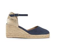 Castañer - Carol Wedge Espadrille - Femme - Chaussures - Bleu - Taille: 35 EU