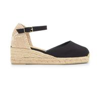 Castañer - Carol Wedge Espadrille - Femme - Chaussures - Noir - Taille: 35 EU