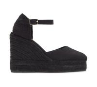 Castañer - Carol Wedge Espadrille - Femme - Chaussures - Noir - Taille: 36 EU