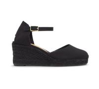 Castañer - Carol Wedge Espadrille - Femme - Chaussures - Noir - Taille: 37 EU