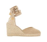 Castañer - Chiara Wedge Espadrille - Femme - Chaussures - Beige - Taille: 39 EU