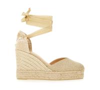 Castañer - Chiara Wedge Espadrille - Femme - Chaussures - Jaune - Taille: 40 EU