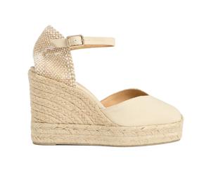 Castañer - Chiarita/8Ed/001 11 cm Wedges - Femme - Chaussures - Beige - Taille: 40 EU