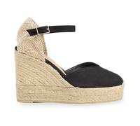 Castañer - Chiarita/8Ed/001 Compensées de 11 cm - Femme - Chaussures - Noir - Taille: 40 EU