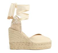 Castañer - Compensées de 11 cm - Femme - Chaussures - Beige - Taille: 40 EU