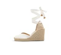 Castañer - Chiara/8/001 Compensées 9 cm - Femme - Chaussures - Blanc - Taille: 37 EU