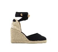 Castañer espadrilles femme noires Carina en coton et caoutchouc - 38
