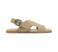 Castañer - Philo Flat Sandal - Femme - Chaussures - Beige - Taille: 37 EU