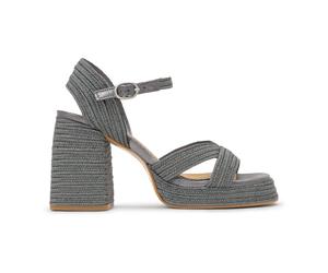 Castañer - Valle 142 Sandal - Femme - Chaussures - Gris - Taille: 39 EU