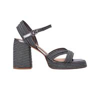 Castañer, Femme, Chaussures, Gris, Taille: 39 EU Valle Heeled Sandales