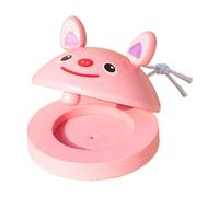 Castanets en bois : castanets à doigts en bois, castanets à doigts, planche d'applaudissements à rythme d'animaux avec corde | Jouet de percussion pour garçons et filles de plus de 3 ans, Instru