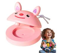 Castanets for Kids, Animal Pattern Hand Percussion, Small Musical Castanets with String, Sturdy Early Education Toy for Boys and Girls 3+, Musical Instrument for , Kids Handheld for Music