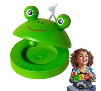 Castanets for Kids, Animal Pattern Hand Percussion, Small Musical Castanets with String, Sturdy Early Education Toy for Boys and Girls 3+, Musical Instrument for , Kids Handheld for Music