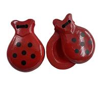 Castañuela en Bois dans la conception d'éléments espagnols pour les fêtes Sévillana Foires Danse de Flamenco (Rouge Points)