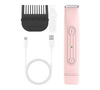 Caste électrique pour femme - Bikini Trimmer zone | Cheveux pubiens imperméables doubles filles à la maison, stimulus de cheveux indicateur de charge compact rechargeable imperméable