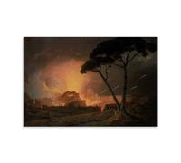 Castel Painting by Joseph Wright of Derby Poster imprimé décoratif 20,3 x 30,5 cm