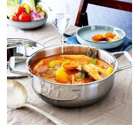 Castel´Pro Faitout Inox avec couvercle CRISTEL D20 cm