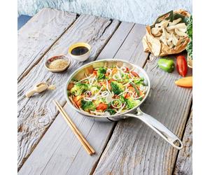 Castel´Pro Poêle creuse sautoir Inox CRISTEL D24