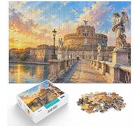 Castel Sant'Angelo in Rome Puzzle À Motif 1000pcs (70x50cm) Défi | Pour faire une pause loin des écrans : ce puzzle 1000 pièces adulte convient à un loisir calme sans écran.