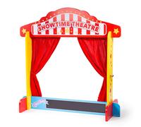 Bigjigs Toys – Castelet de théâtre de marionnettes – Rouge TU