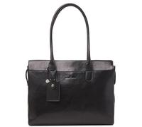 Castelijn & Beerens Ellen Sac à bandoulière Protection RFID Cuir véritable 40 cm Compartiment ordinateur noir