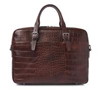 Castelijn & Beerens Jules Attaché-case Protection RFID Cuir véritable 30 cm Compartiment ordinateur brun
