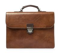 Castelijn & Beerens Rien Attaché-case Protection RFID Cuir véritable 39.5 cm Compartiment ordinateur brun