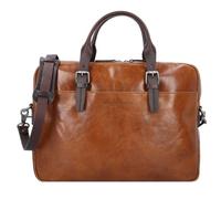 Castelijn & Beerens Rien Attaché-case Protection RFID Cuir véritable 41 cm Compartiment ordinateur brun